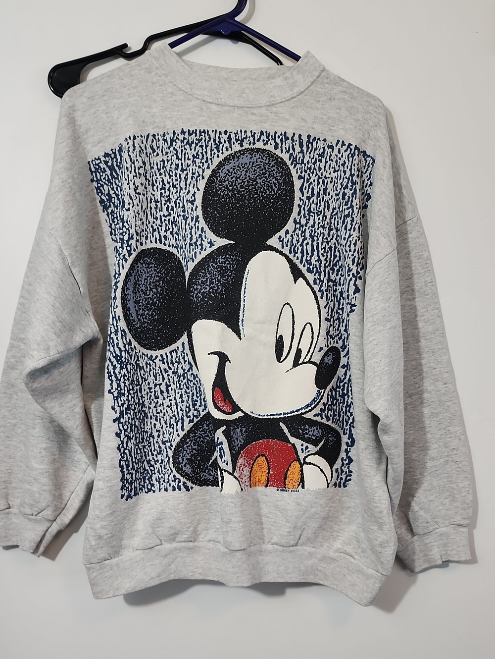 Disney Mickey Mouse Graphic Crewneck Sweatshirt - Light Gray